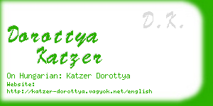 dorottya katzer business card